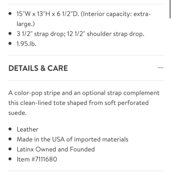 Clare V Simple Perforated Navy Suede Tote - Picture 9 of 11